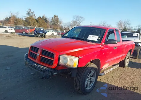 2007 Dodge Dakota Slt из США, поврежденный, VIN 1D7HW42K07S219472